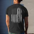 Fathers Day Best Handsome Dad Ever With Us American Flag Mens Back Print T-shirt Gifts for Him