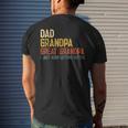 Fathers Day Dad Grandpa Great Grandpa Mens Back Print T-shirt Gifts for Him