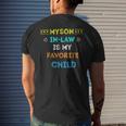 Favorite Child My Son-In-Law Funny Family Humor Mens Back Print T-shirt Gifts for Him
