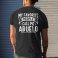 My Favorite People Call Me Abuelo Fathers Day Men's Back Print T-shirt Gifts for Him