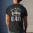 My Favorite Princess Calls Me Dad Daddy Daughter Fathers Day Men's Back Print T-shirt Gifts for Him
