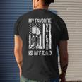My Favorite Veteran Is My Dad Army Military Veterans Day Men's T-shirt Back Print Gifts for Him