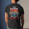 Faye Retro Name Its A Faye Thing Mens Back Print T-shirt Gifts for Him