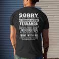 Fernanda Name Gift Sorry My Heartly Beats For Fernanda Mens Back Print T-shirt Gifts for Him