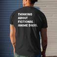 Fictional Anime Dads Weeb Girl Fanfic Fanfiction Lover For Women Men's Back Print T-shirt Gifts for Him