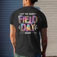 Field Day Let The Games Begin Leopard Tie Dye Field Day Mens Back Print T-shirt Gifts for Him