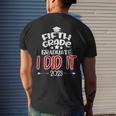 Fifth Grade Graduate 2023 I Did It Proud 5Th Grade Boy Girl Mens Back Print T-shirt Gifts for Him