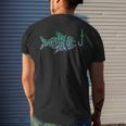 Fishing Icon For Fisherman | Fish Hook Boys Fishing Mens Back Print T-shirt Gifts for Him