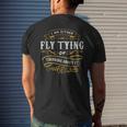 Fly AnglerEither Fly Tying Or Thinking About It Men's T-shirt Back Print Gifts for Him