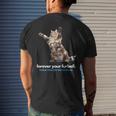 Forever Your Furball Thank You For Rescuing Me Cat Mens Back Print T-shirt Gifts for Him
