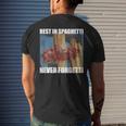 Never Forgetti Rest In Spaghetti Meme Rip Men's T-shirt Back Print Gifts for Him