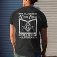 Freemason Masonic Fraternal Freemasonry Square Compass Mens Back Print T-shirt Gifts for Him