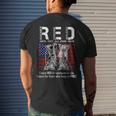 On Friday We Wear Red Remember Everyone Deployed Usa Flag Men's T-shirt Back Print Gifts for Him