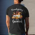 Friendsgiving With My Gnomies Thanksgiving Three Gnomes Men's T-shirt Back Print Gifts for Him