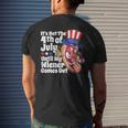 Funny 4Th Of July Hot Dog Wiener Comes Out Adult Humor Gift Humor Funny Gifts Mens Back Print T-shirt Gifts for Him