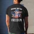 Funny 4Th Of July Pig Grilling Bbq Party Barbecue Pig Grill Gifts For Pig Lovers Funny Gifts Mens Back Print T-shirt Gifts for Him