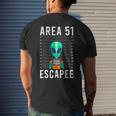 Alien Art Alien Lover Area 51 Escapee Alien Men's T-shirt Back Print Gifts for Him