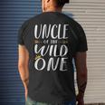 Funny Awesome Uncle Of The Wild One Thing 1St Birthday Funny Gifts For Uncle Mens Back Print T-shirt Gifts for Him