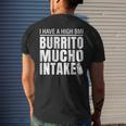 Funny Bmi Burrito Mucho Intake Mens Back Print T-shirt Gifts for Him