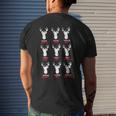 Funny Deer Hunters Santas Reindeer - Deer Cuisine Reindeer Funny Gifts Mens Back Print T-shirt Gifts for Him