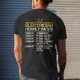 Funny Electrician Hourly Rates Lineman Men Electrician Dad Mens Back Print T-shirt Gifts for Him