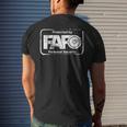 Funny Fafo F Around And Find Out - Gun Advocate Lover Mens Back Print T-shirt Gifts for Him