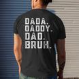 Funny Fathers Day Quote Men Dada Daddy Dad Bruh Fathers Day Mens Back Print T-shirt Gifts for Him