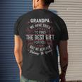 Funny Fathersday Birthday For Grandpa From Granddaughter Son Mens Back Print T-shirt Gifts for Him