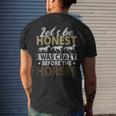 Funny Lets Be Honest I Was Crazy Before The Horses Gifts For Bird Lovers Funny Gifts Mens Back Print T-shirt Gifts for Him