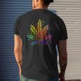 Funny Marijuana Weed Tie Dye 420 Cannabis Thc Lover Cousin Mens Back Print T-shirt Gifts for Him