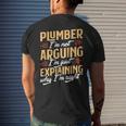 Funny Plumber Job Design Proud Profession Gift Plumber Funny Gifts Mens Back Print T-shirt Gifts for Him