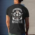 Funny Quote Old Bikers Never Underestimate An Old Man Mens Back Print T-shirt Gifts for Him