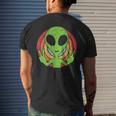 Retro 80'S Style Vintage Ufo Lover Alien Space Men's T-shirt Back Print Gifts for Him