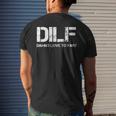 Sarcasm Dilf Damn I Love To Fart Men's T-shirt Back Print Gifts for Him