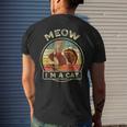 Thanksgiving Day Fake Cat Turkey Meow Autumn Family Men's T-shirt Back Print Gifts for Him