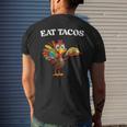 Thanksgiving Turkey Eat Tacos Mexican Thanksgiving Men's T-shirt Back Print Gifts for Him