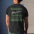 Tractor Farmer Ugly Christmas Sweaters Men's T-shirt Back Print Gifts for Him