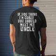 Funny Uncle Saying Gift For Uncle From Niece Nephew Mens Back Print T-shirt Gifts for Him