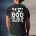 Funny Veteran Fathers Day Quote Vet Bod Like A Dad Bod Mens Back Print T-shirt Gifts for Him