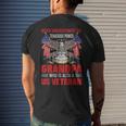 Veteran Grandpa Never Underestimate Men's T-shirt Back Print Gifts for Him