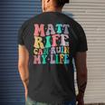 Wavy Retro Matt Rife Can Ruin My Life Cool Idea Men's T-shirt Back Print Gifts for Him