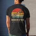 Funny Wooden Spoon Survivor Meme Vintage Retro Mens Back Print T-shirt Gifts for Him