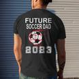 Future Soccer Dad 2023 Pregnancy Announcement Father To Be Men's Back Print T-shirt Gifts for Him