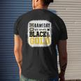 On Gameday Football We Wear Gold And Black Leopard Print Men's T-shirt Back Print Gifts for Him
