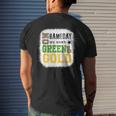 On Gameday Football We Wear Green And Gold Leopard Print Men's T-shirt Back Print Gifts for Him