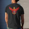 Garuda Emblem Of Thailand Thai Buddha Sabaidee Men's T-shirt Back Print Gifts for Him