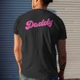 Gay Pride Lgbt Pink Bear Gay Daddy Mens Back Print T-shirt Gifts for Him
