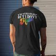 Gay Pride Support Im Straight But I Dont Hate Mens Back Print T-shirt Gifts for Him