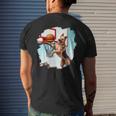 German Shepherd Playing Basketball Funny Dog Basketball Basketball Funny Gifts Mens Back Print T-shirt Gifts for Him
