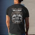 Gilliam Name Gift Gilliam Blood Runs Throuh My Veins Mens Back Print T-shirt Gifts for Him